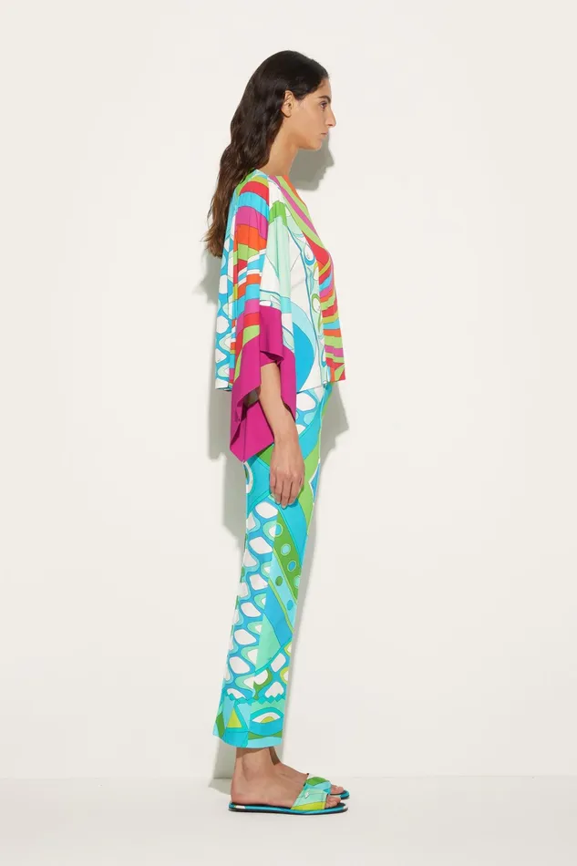 Women Tops And Shirts PUCCI IridePrint Kaftan Top