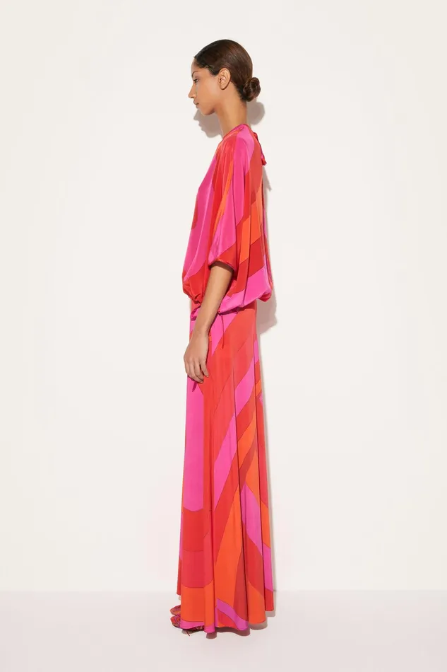 Women Tops And Shirts PUCCI IridePrint Silk Top