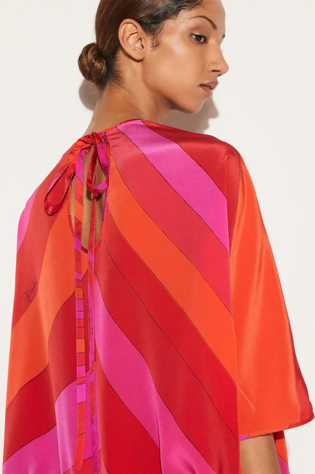 Women Tops And Shirts PUCCI IridePrint Silk Top
