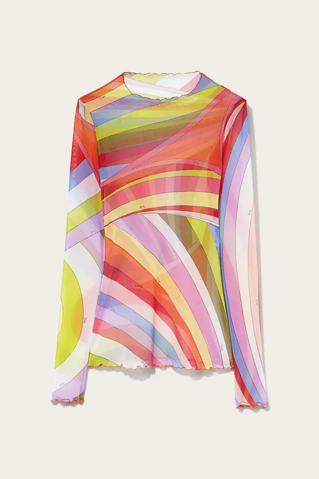Women Tops And Shirts PUCCI IridePrint Top
