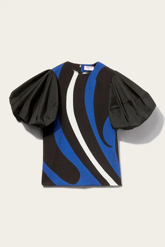 Women Tops And Shirts PUCCI MarmoPrint Top