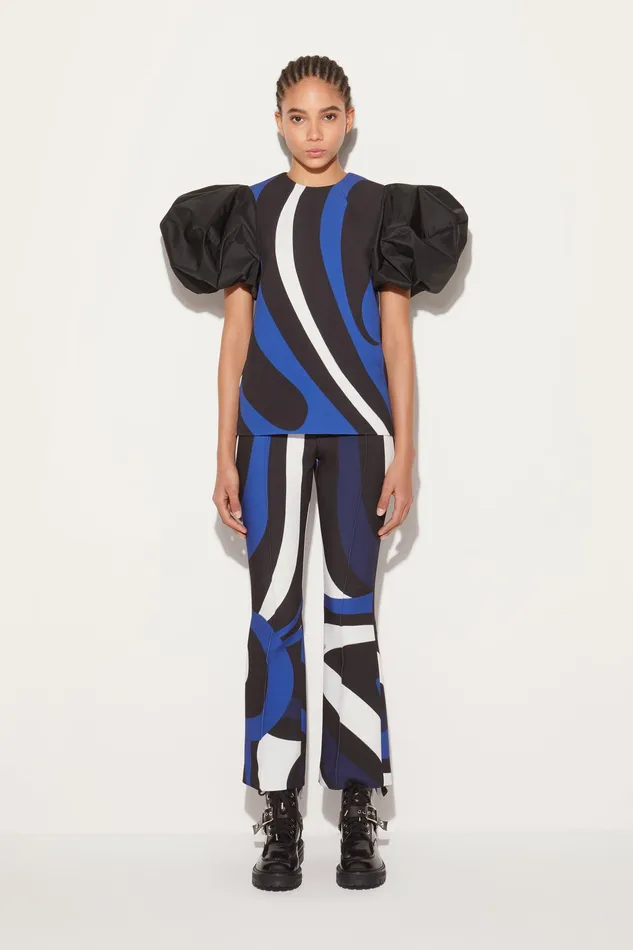 Women Tops And Shirts PUCCI MarmoPrint Top