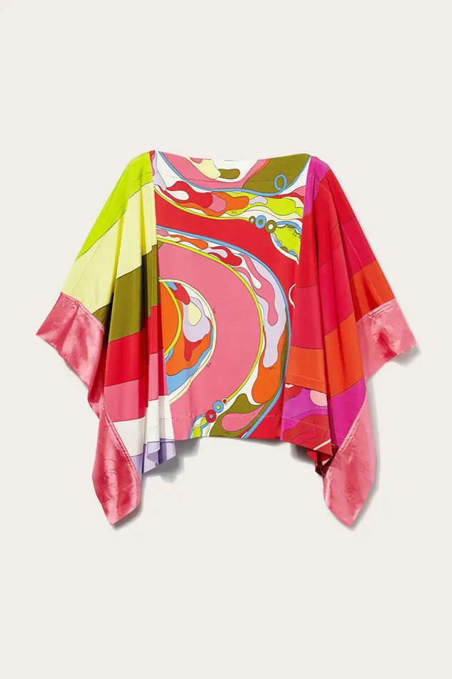 Women Tops And Shirts PUCCI OrchideePrint Kaftan Top