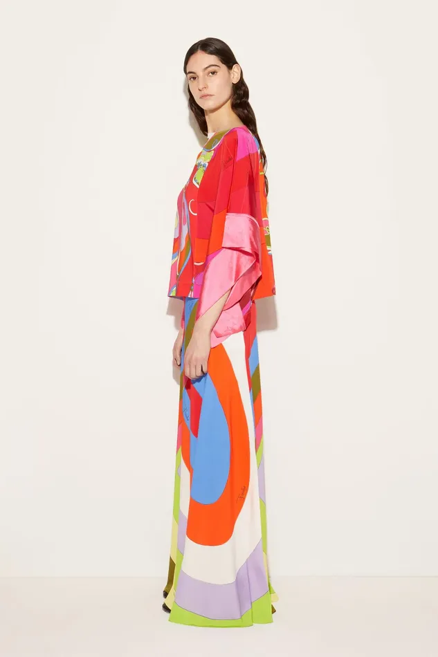 Women Tops And Shirts PUCCI OrchideePrint Kaftan Top