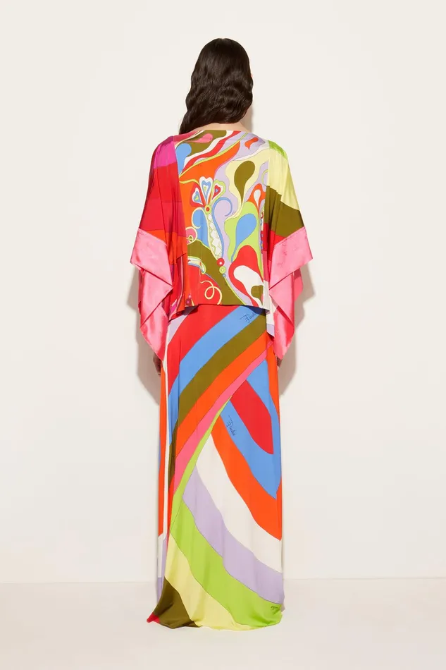 Women Tops And Shirts PUCCI OrchideePrint Kaftan Top