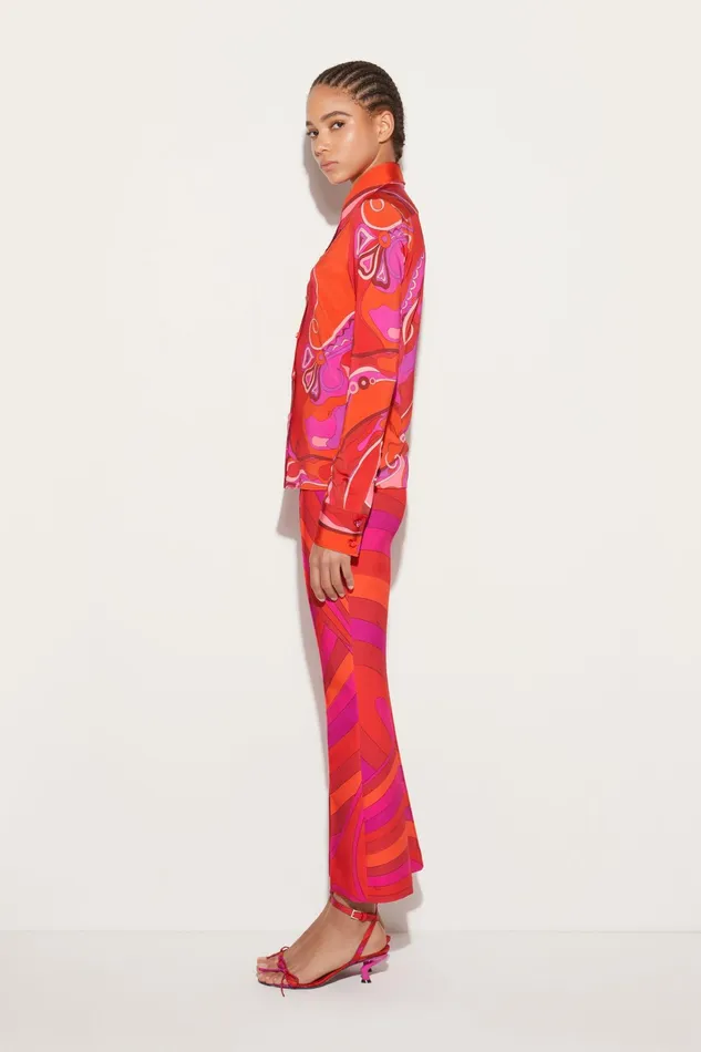 Women Tops And Shirts PUCCI OrchideePrint Shirt