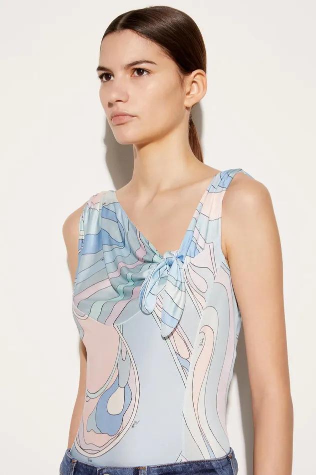 Women Tops And Shirts PUCCI OrchideePrint Top