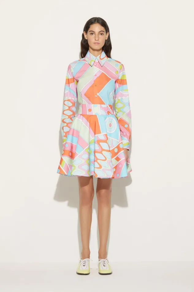 Women Tops And Shirts PUCCI VivaraPrint Cotton Shirt