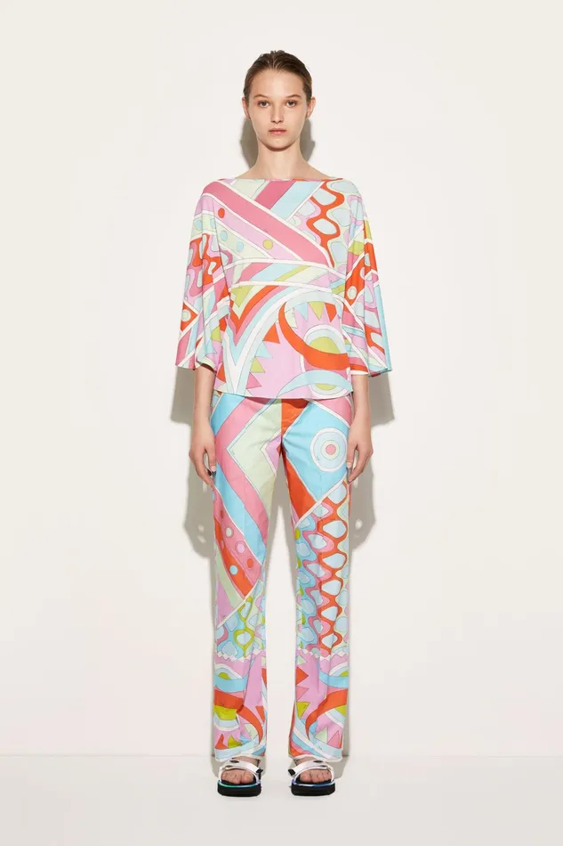 Women Tops And Shirts PUCCI VivaraPrint Poncho