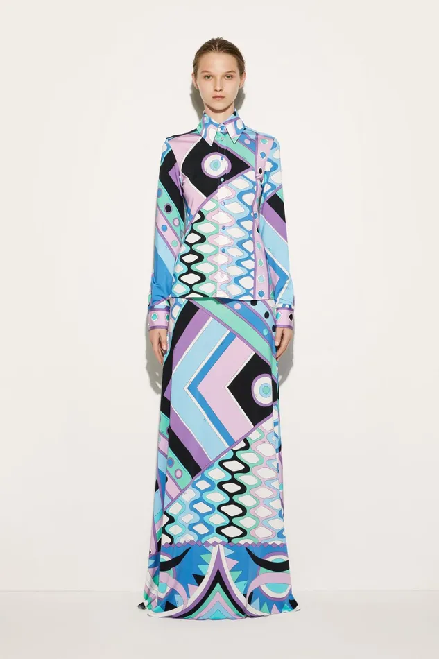 Women Tops And Shirts PUCCI VivaraPrint Shirt