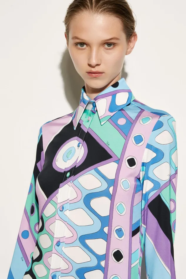 Women Tops And Shirts PUCCI VivaraPrint Shirt