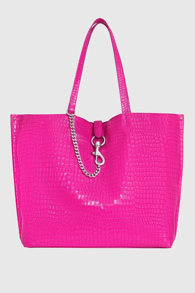 Women Tote Bags Rebecca Minkoff Megan Soft Large Tote Cosmicsilver
