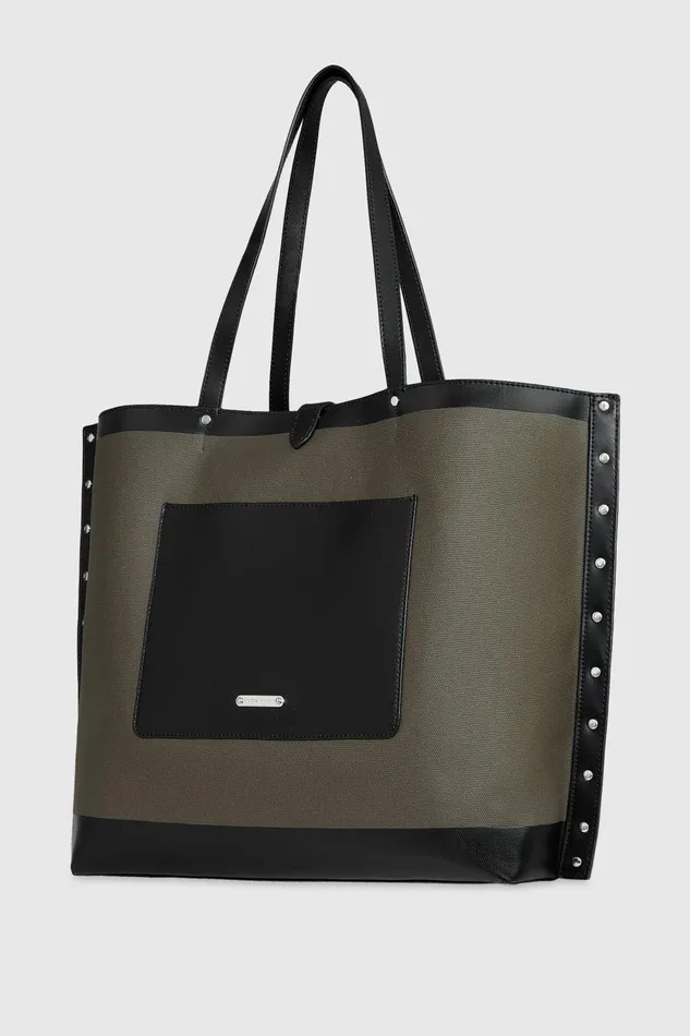 Women Tote Bags Rebecca Minkoff Megan Soft Large Tote Militarysilver