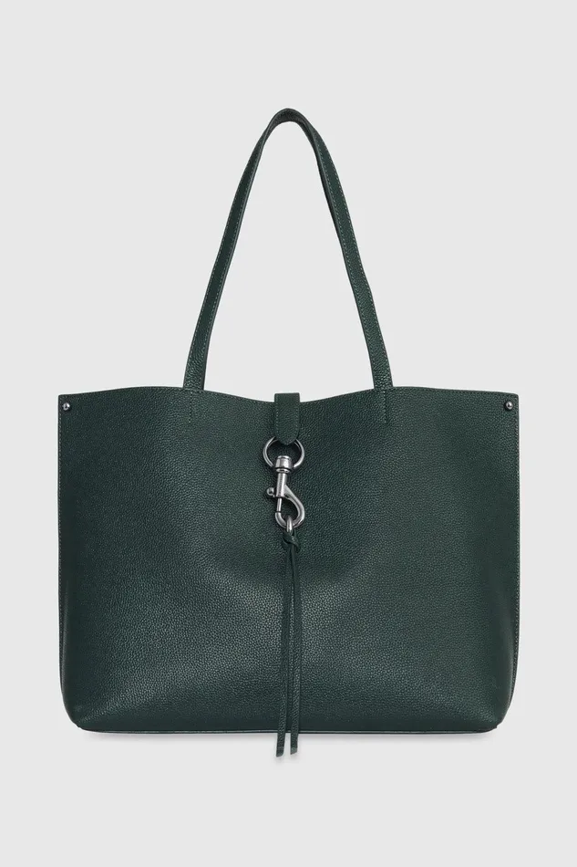 Women Tote Bags Rebecca Minkoff Megan Tote Deep Jadegunmetal