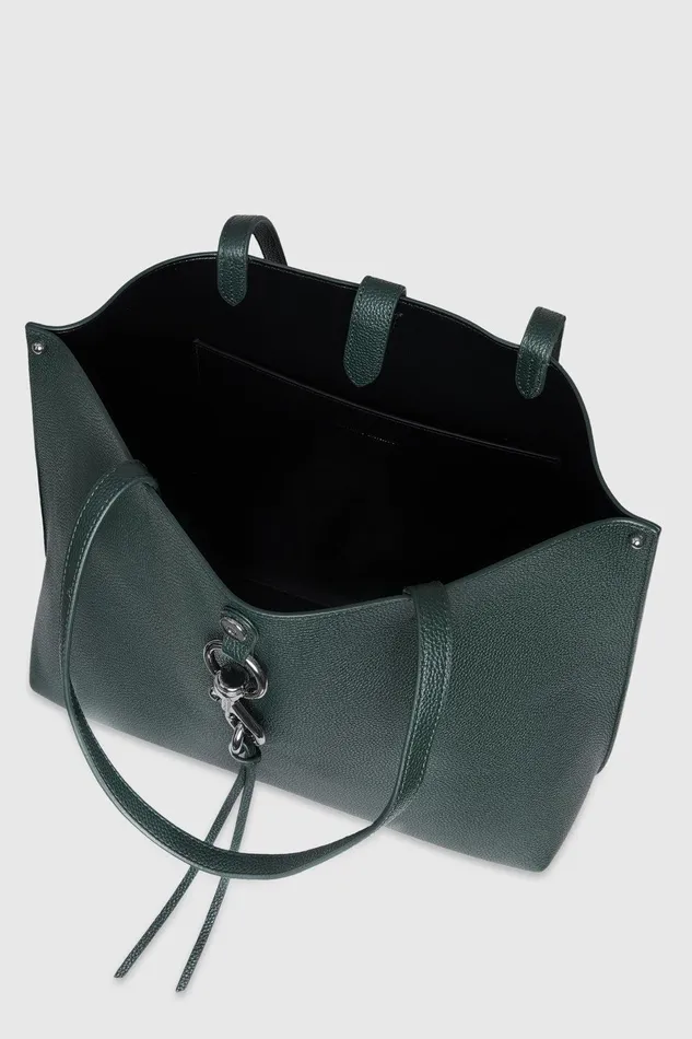 Women Tote Bags Rebecca Minkoff Megan Tote Deep Jadegunmetal Women Tote Bags Rebecca Minkoff Megan Tote Deep Jadegunmetal