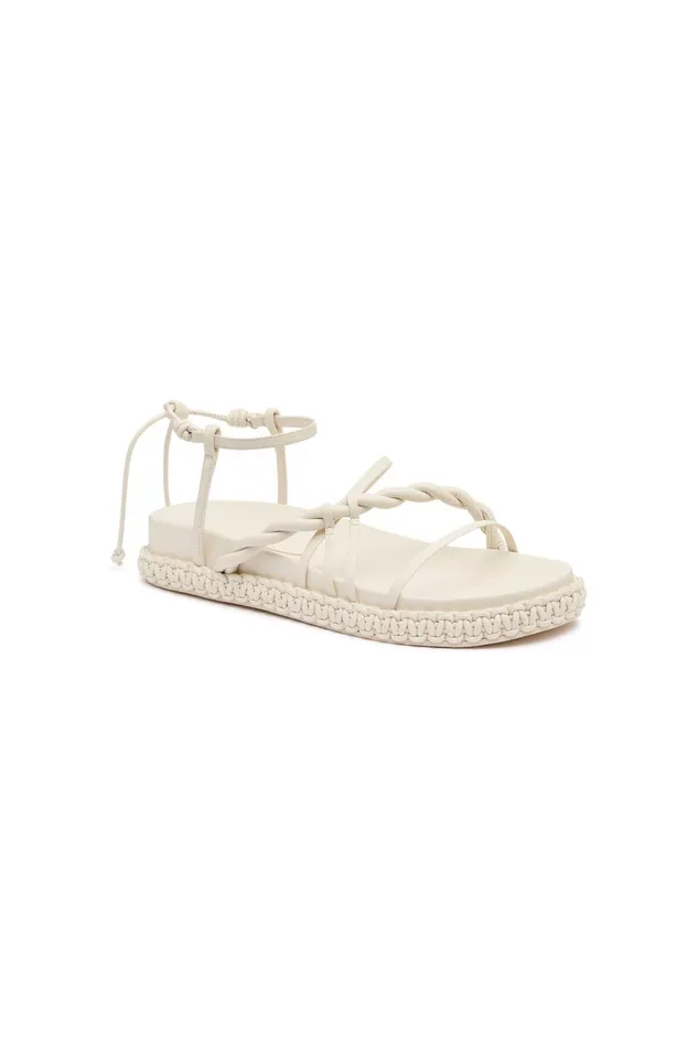 Women Tryphena Platform Twist Sandal Ivory Aje Shoes