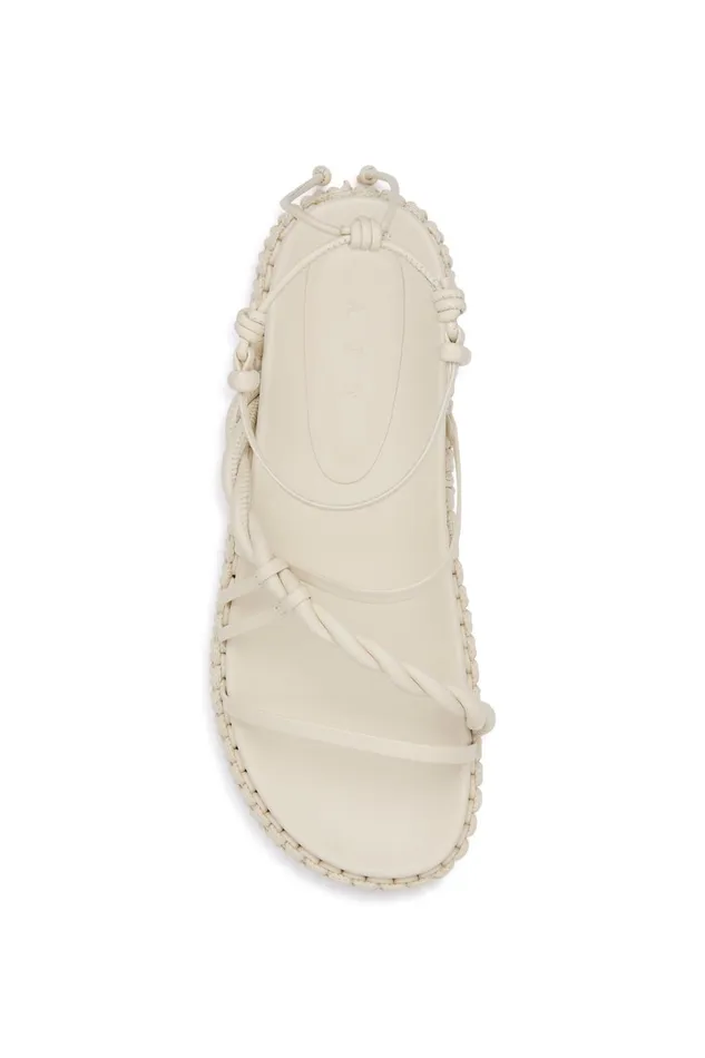 Women Tryphena Platform Twist Sandal Ivory Aje Shoes