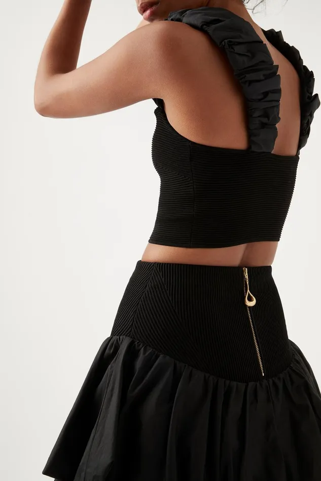 Women Turner Bubble Skirt Black Aje Skirts