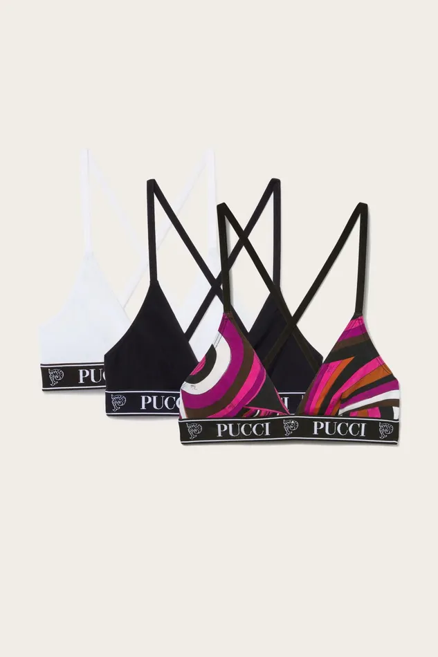 Women Underwear PUCCI 3 Pack Triangle Bra