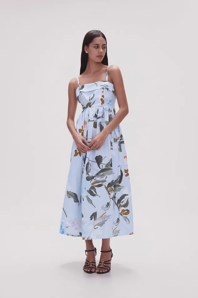 Women Untamed Midi Dress Divine Orchid Aje Dresses