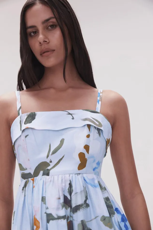 Women Untamed Midi Dress Divine Orchid Aje Dresses