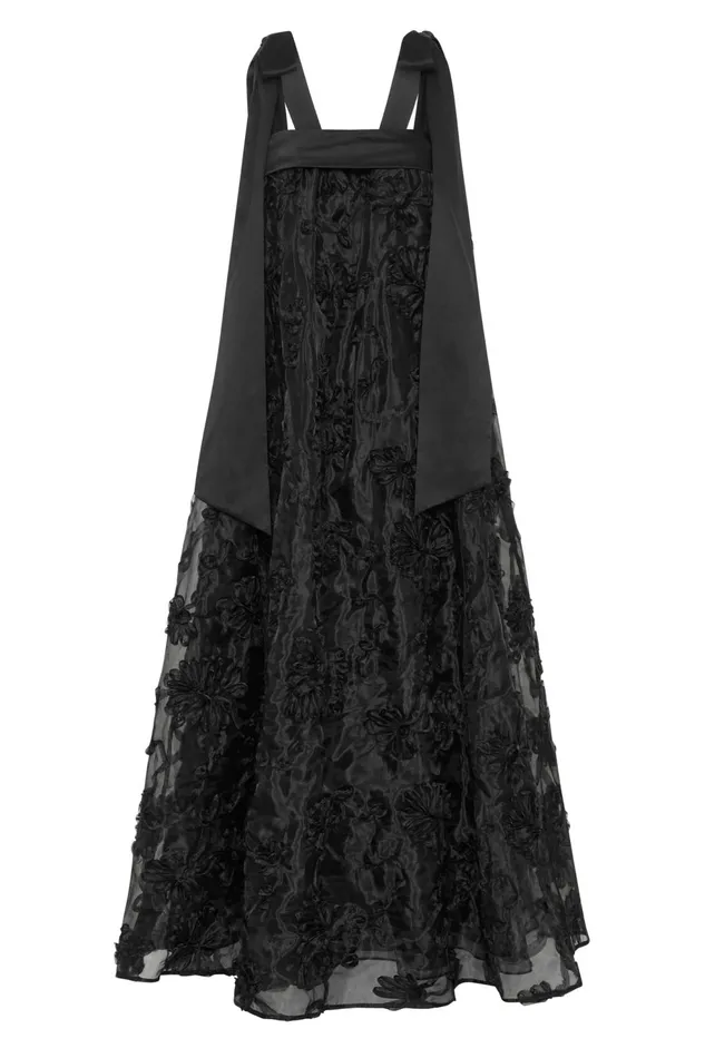 Women Ursula Midi Dress Black Aje Dresses