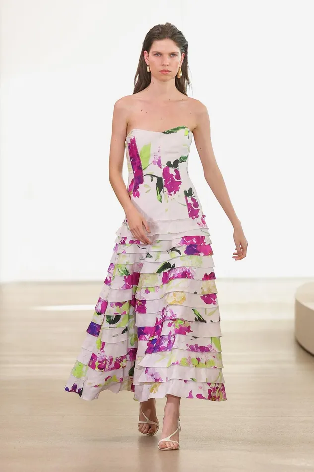 Women Victoria Gown Wild Hydrangea Aje Dresses