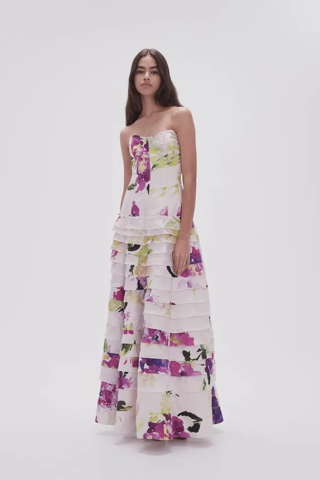 Women Victoria Gown Wild Hydrangea Aje Dresses