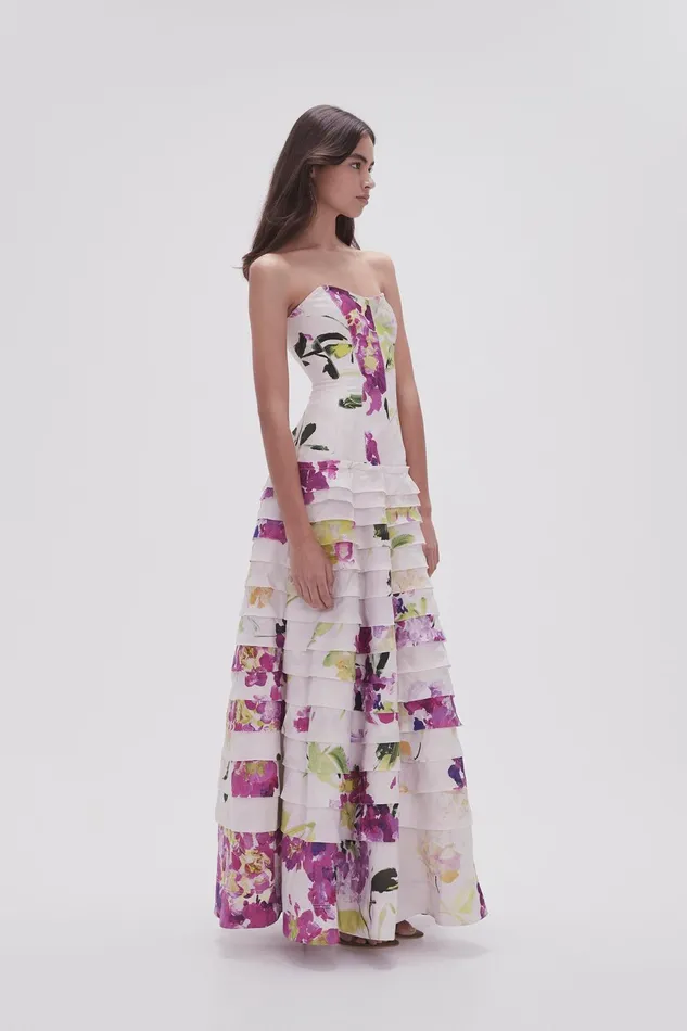 Women Victoria Gown Wild Hydrangea Aje Dresses