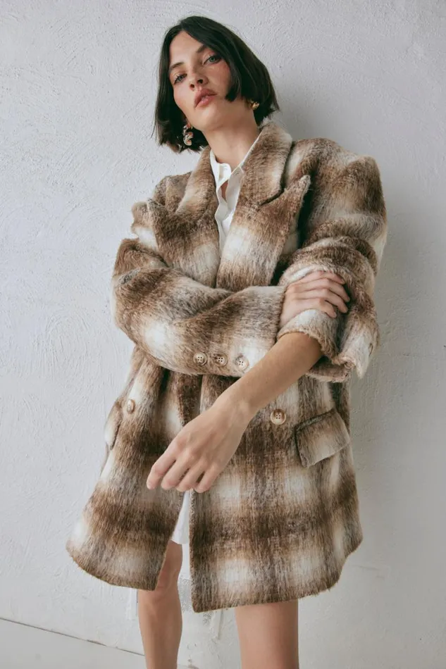 Women VRG GRL JacketsCoats Alexa Blazer Plaid