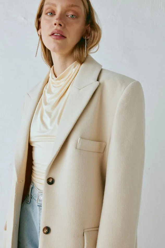Women VRG GRL JacketsCoats Dua Trench Coat Cream Women VRG GRL JacketsCoats Dua Trench Coat Cream