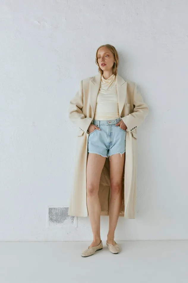 Women VRG GRL JacketsCoats Dua Trench Coat Cream Women VRG GRL JacketsCoats Dua Trench Coat Cream