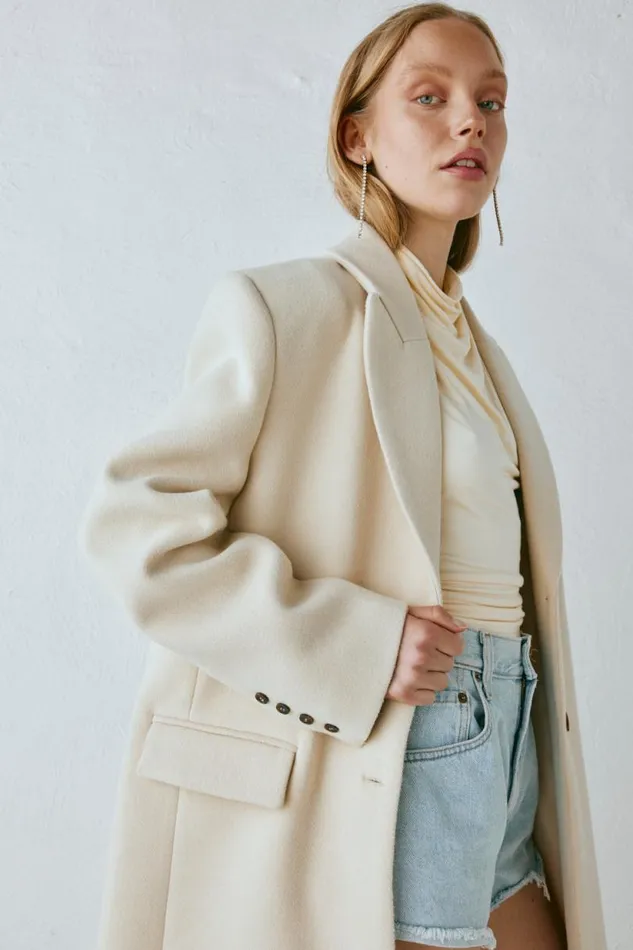 Women VRG GRL JacketsCoats Dua Trench Coat Cream Women VRG GRL JacketsCoats Dua Trench Coat Cream