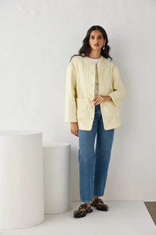 Women VRG GRL JacketsCoats Mona Jacket Butter Women VRG GRL JacketsCoats Mona Jacket Butter