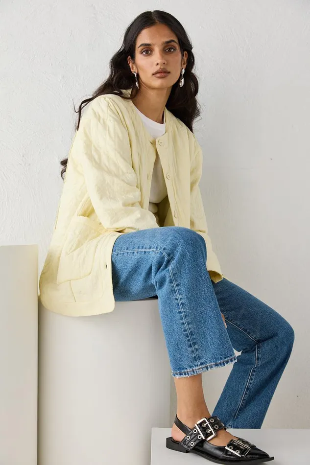 Women VRG GRL JacketsCoats Mona Jacket Butter Women VRG GRL JacketsCoats Mona Jacket Butter