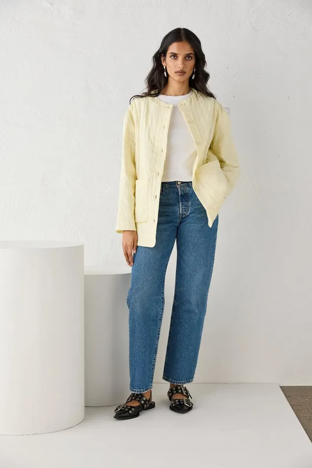 Women VRG GRL JacketsCoats Mona Jacket Butter Women VRG GRL JacketsCoats Mona Jacket Butter