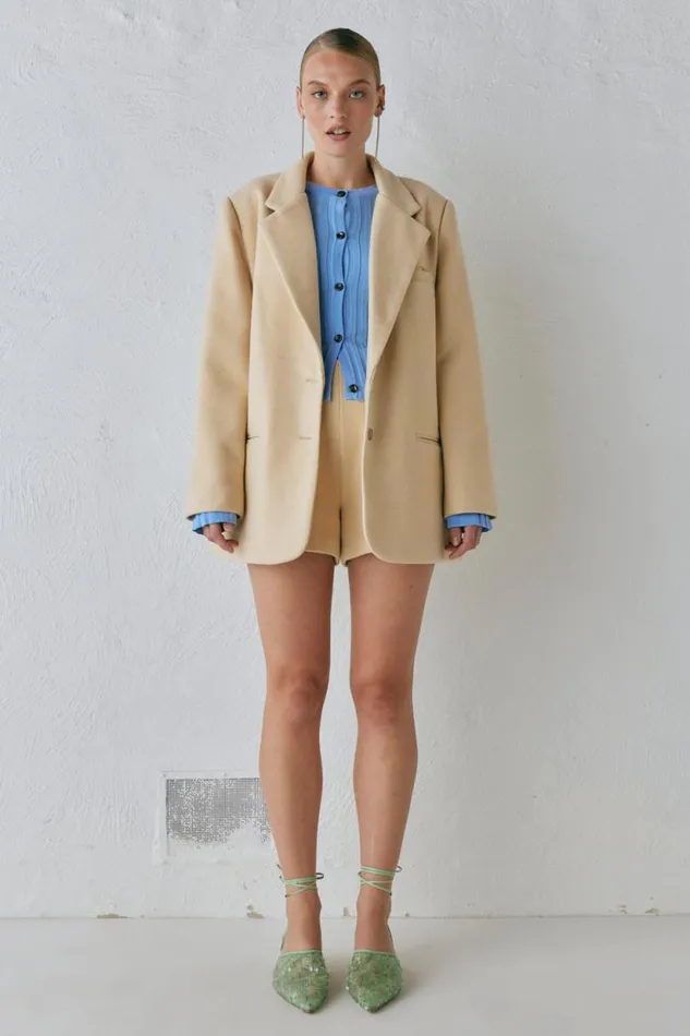 Women VRG GRL JacketsCoats Nada Blazer Butter