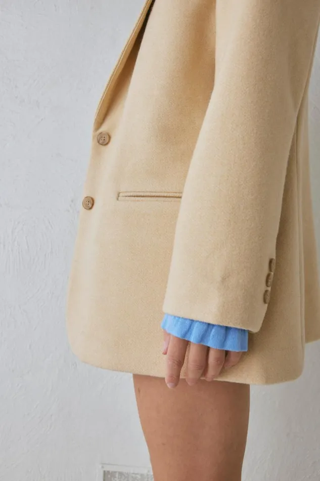 Women VRG GRL JacketsCoats Nada Blazer Butter Women VRG GRL JacketsCoats Nada Blazer Butter