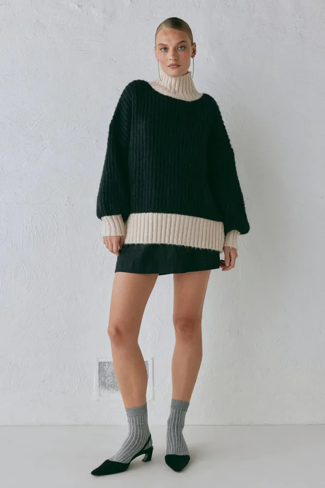 Women VRG GRL JumpersSweaters Ada Knit Jumper Black