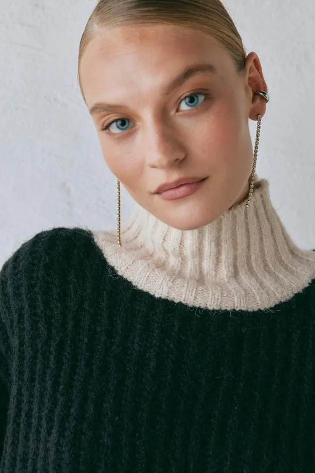 Women VRG GRL JumpersSweaters Ada Knit Jumper Black Women VRG GRL JumpersSweaters Ada Knit Jumper Black