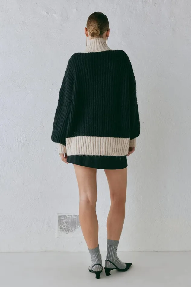 Women VRG GRL JumpersSweaters Ada Knit Jumper Black Women VRG GRL JumpersSweaters Ada Knit Jumper Black