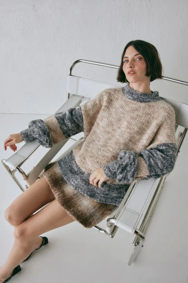Women VRG GRL JumpersSweaters Alys Knit Jumper Marle