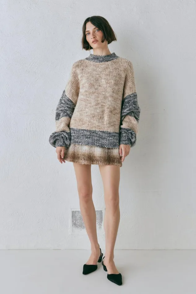Women VRG GRL JumpersSweaters Alys Knit Jumper Marle Women VRG GRL JumpersSweaters Alys Knit Jumper Marle