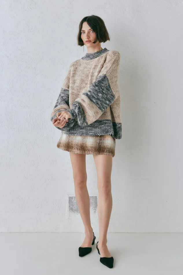 Women VRG GRL JumpersSweaters Alys Knit Jumper Marle Women VRG GRL JumpersSweaters Alys Knit Jumper Marle