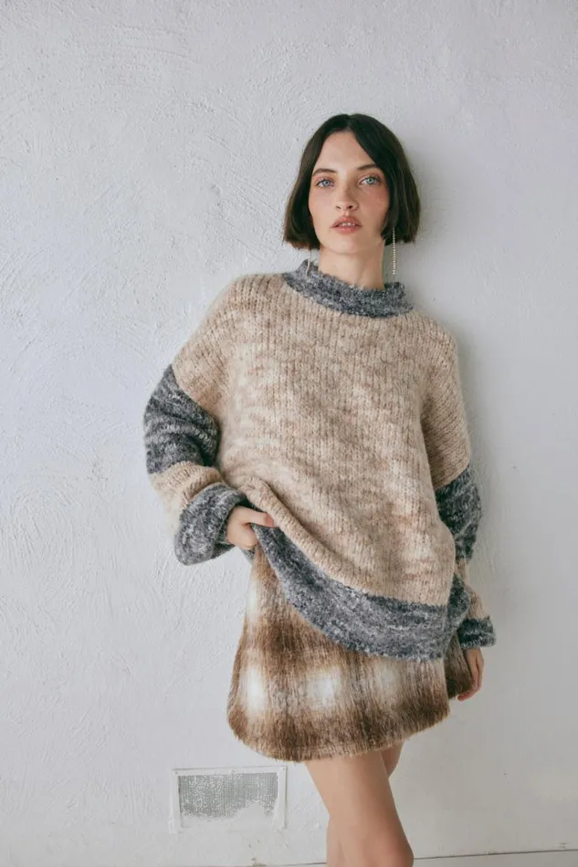 Women VRG GRL JumpersSweaters Alys Knit Jumper Marle Women VRG GRL JumpersSweaters Alys Knit Jumper Marle