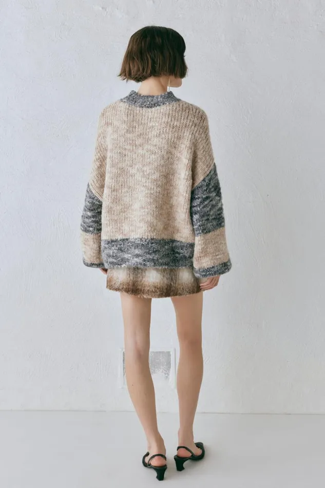 Women VRG GRL JumpersSweaters Alys Knit Jumper Marle Women VRG GRL JumpersSweaters Alys Knit Jumper Marle