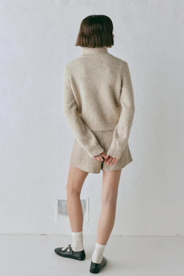 Women VRG GRL JumpersSweaters Henley Knit Cardigan Marle Women VRG GRL JumpersSweaters Henley Knit Cardigan Marle