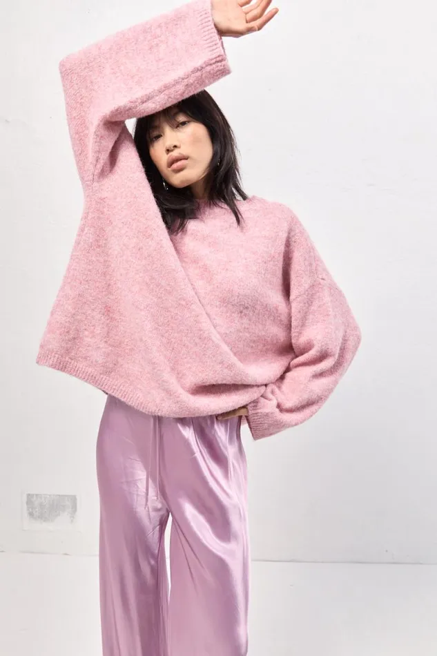 Women VRG GRL JumpersSweaters Juni Knit Jumper Pink Marle