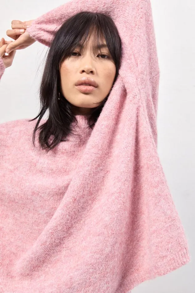Women VRG GRL JumpersSweaters Juni Knit Jumper Pink Marle Women VRG GRL JumpersSweaters Juni Knit Jumper Pink Marle