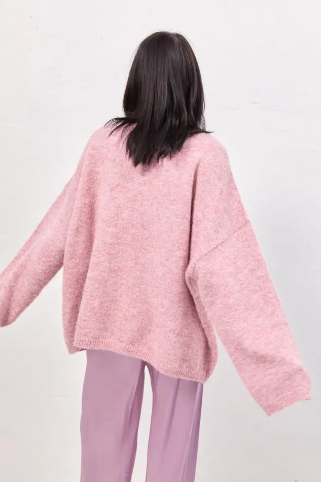 Women VRG GRL JumpersSweaters Juni Knit Jumper Pink Marle Women VRG GRL JumpersSweaters Juni Knit Jumper Pink Marle
